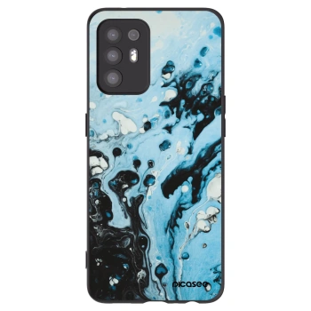 Picasee husă neagră din silicon pentru OPPO A94 5G - Organic blue