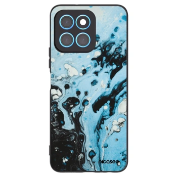 Picasee husă neagră din silicon pentru Honor X8 5G - Organic blue