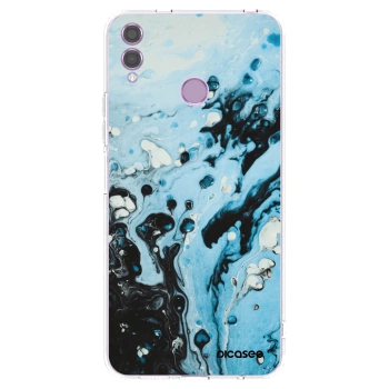 Picasee husă transparentă din silicon pentru Honor 8X - Organic blue