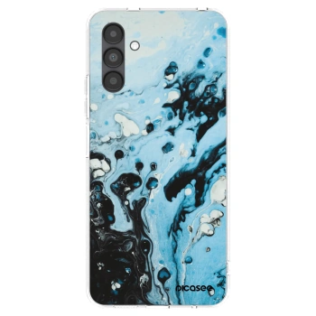 Picasee husă transparentă din silicon pentru Samsung Galaxy A04s A047F - Organic blue