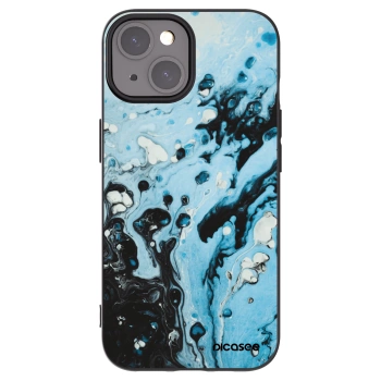 Picasee husă neagră din silicon pentru Apple iPhone 15 - Organic blue