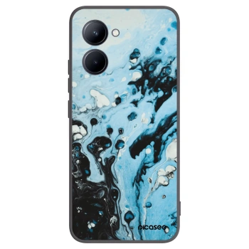Picasee husă neagră din silicon pentru Realme C33 (2023) - Organic blue