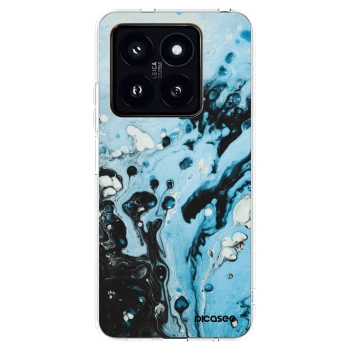 Picasee husă transparentă din silicon pentru Xiaomi 14 Pro - Organic blue