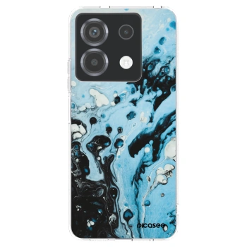 Picasee husă transparentă din silicon pentru Xiaomi Poco X6 - Organic blue