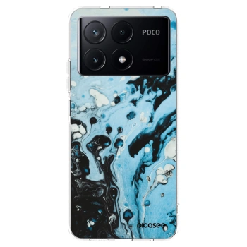Picasee husă transparentă din silicon pentru Xiaomi Poco X6 Pro - Organic blue