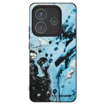 Picasee husă neagră din silicon pentru Xiaomi Redmi Note 14 5G - Organic blue