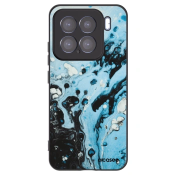 Picasee husă neagră din silicon pentru Xiaomi 15 - Organic blue