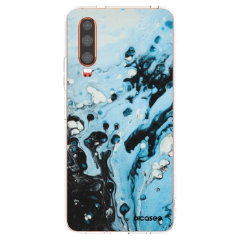 Picasee husă transparentă din silicon pentru Huawei P30 - Organic blue