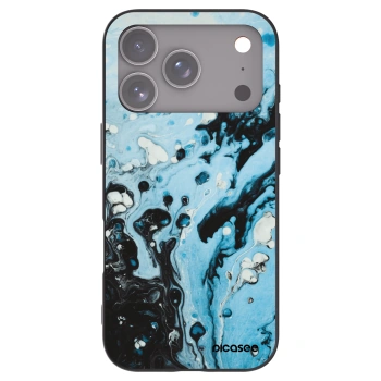Picasee husă neagră din silicon pentru Apple iPhone 17 Pro - Organic blue