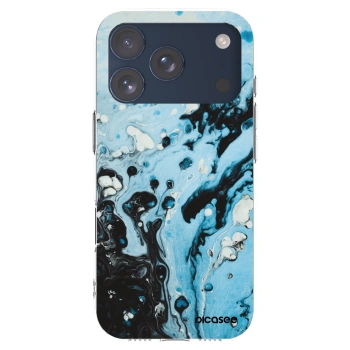 Picasee husă transparentă din silicon pentru Apple iPhone 17 Pro - Organic blue