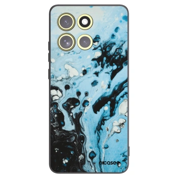 Picasee husă neagră din silicon pentru Motorola Moto G86 5G - Organic blue