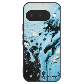 Picasee husă neagră din silicon pentru Google Pixel 10 - Organic blue