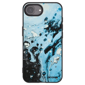Picasee husă neagră din silicon pentru Apple iPhone 17e - Organic blue
