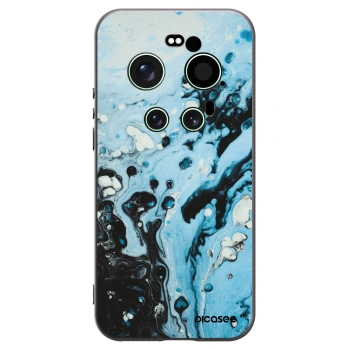 Picasee husă neagră din silicon pentru Xiaomi 17 Ultra - Organic blue