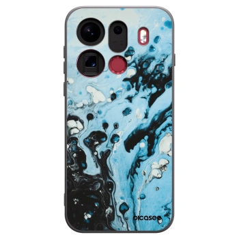 Picasee husă neagră din silicon pentru OPPO Find X9 Pro - Organic blue