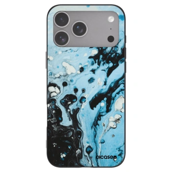 Picasee husă neagră din silicon pentru Apple iPhone 18 Pro Max - Organic blue