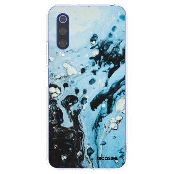 Picasee husă transparentă din silicon pentru Xiaomi Mi 9 SE - Organic blue