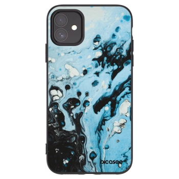 Picasee husă neagră din silicon pentru Apple iPhone 11 - Organic blue