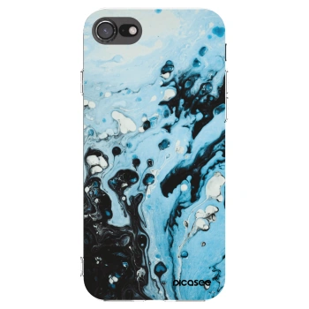 Picasee husă transparentă din silicon pentru Apple iPhone 8 - Organic blue