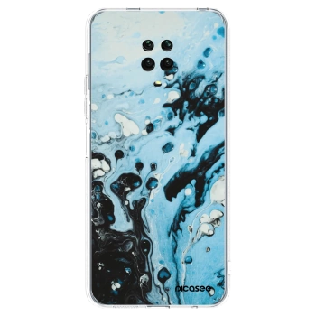 Picasee husă transparentă din silicon pentru Xiaomi Redmi Note 9 Pro - Organic blue