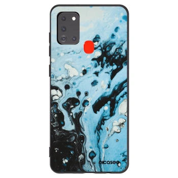 Picasee husă neagră din silicon pentru Samsung Galaxy A21s - Organic blue