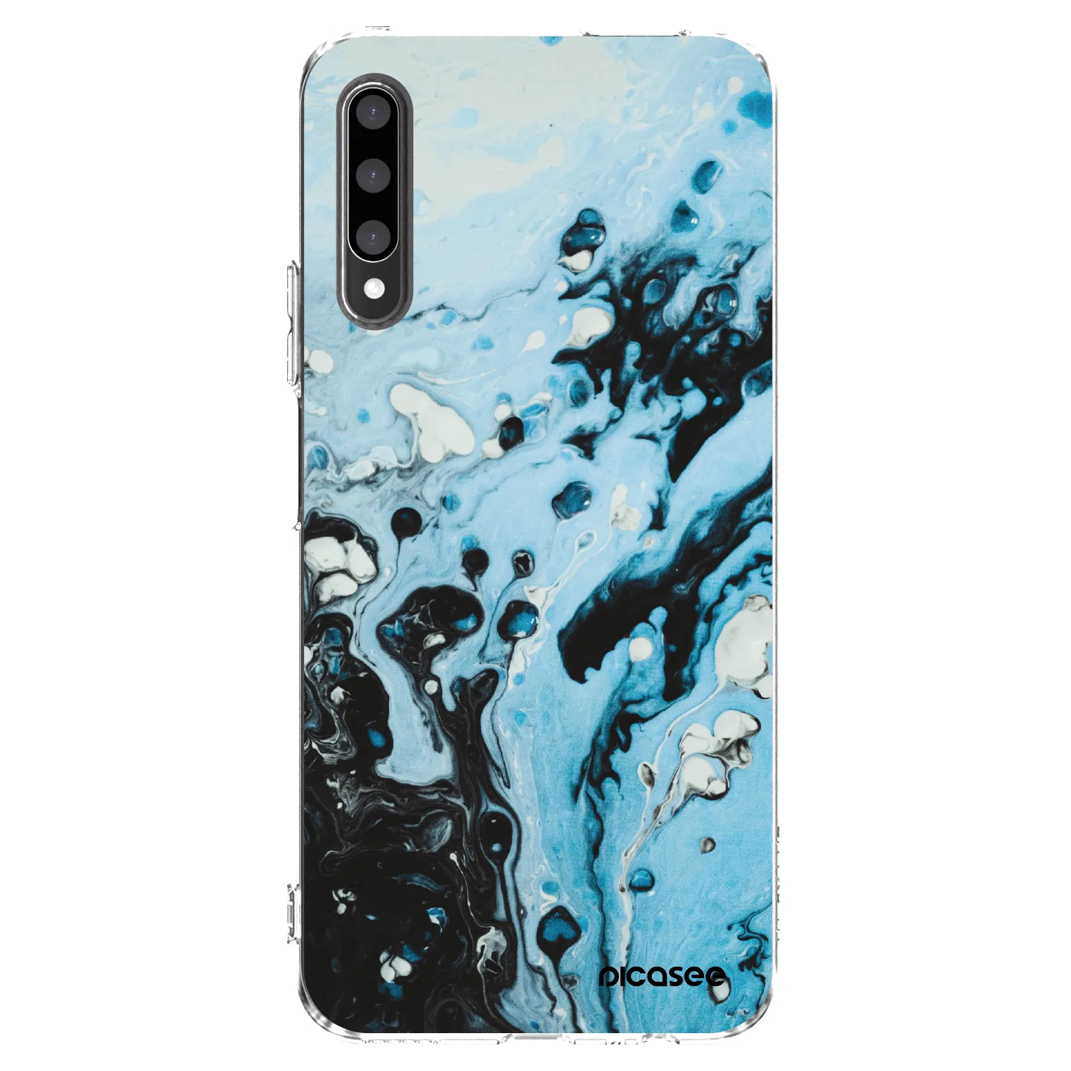 Picasee husă transparentă din silicon pentru Honor 9X Pro - Organic blue