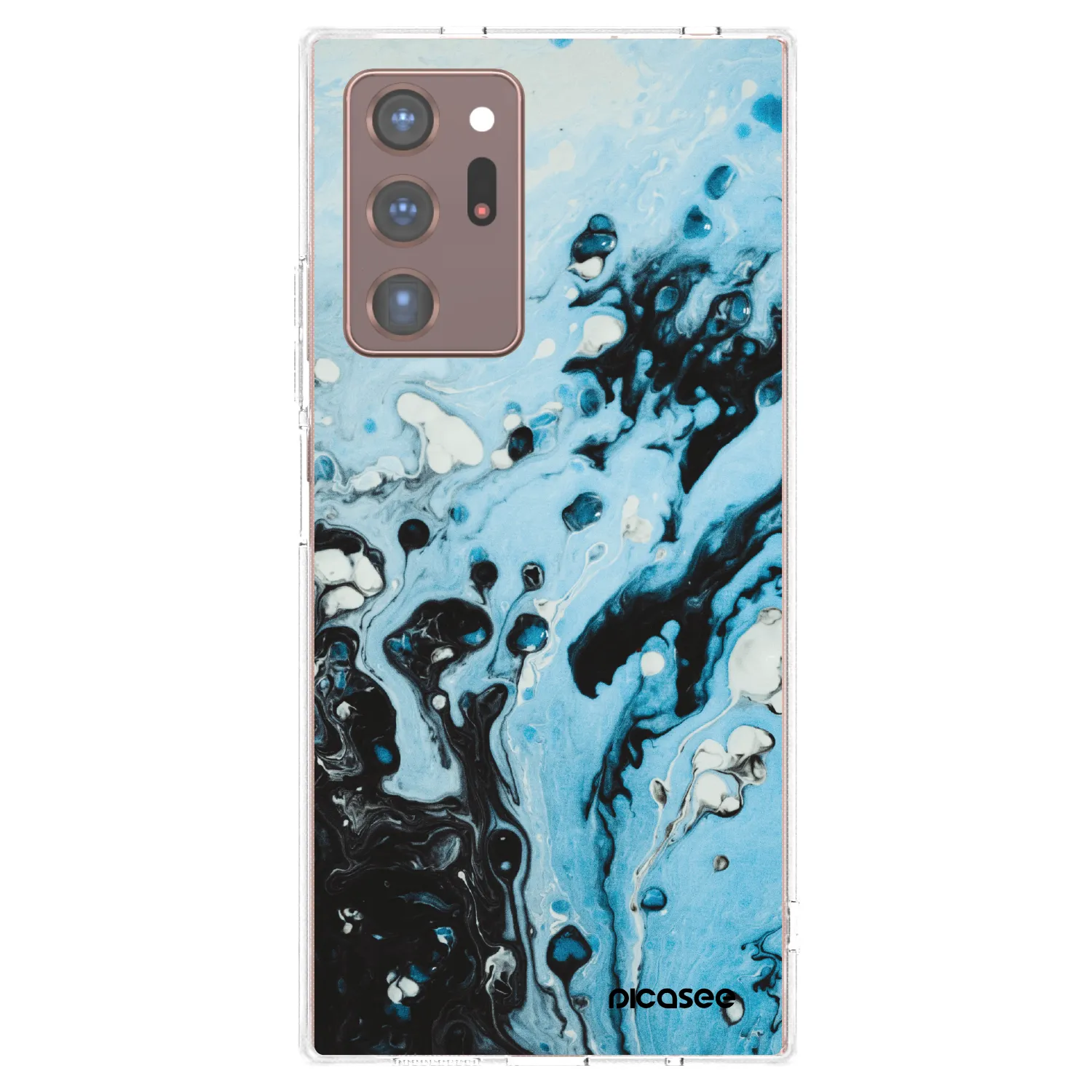 Picasee husă transparentă din silicon pentru Samsung Galaxy Note 20 Ultra - Organic blue