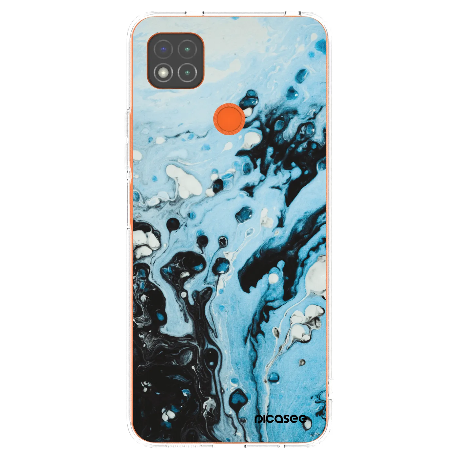 Picasee husă transparentă din silicon pentru Xiaomi Redmi 9C - Organic blue