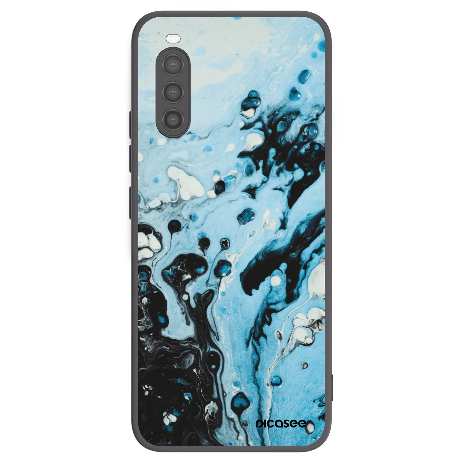 Picasee husă neagră din silicon pentru Sony Xperia 10 II - Organic blue