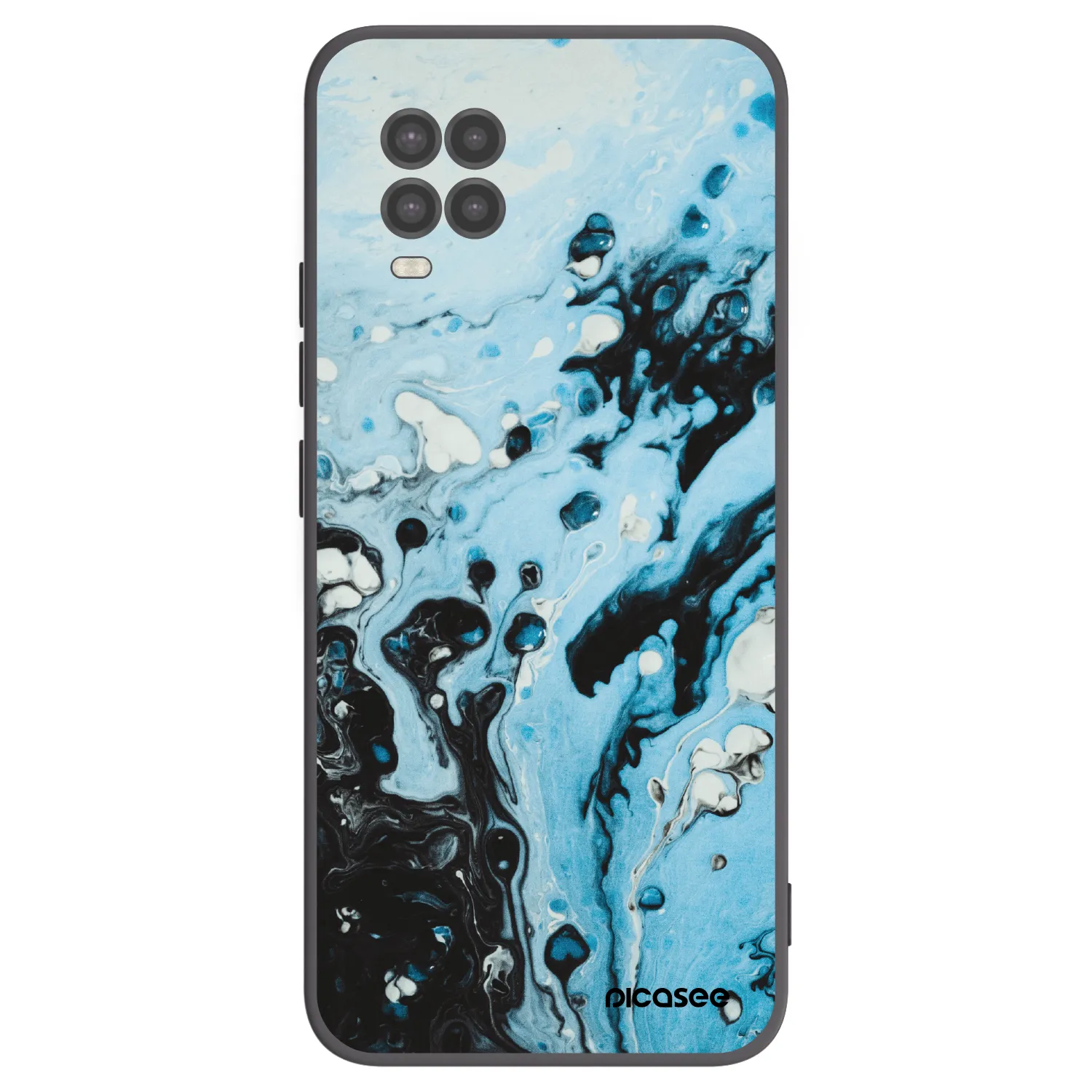 Picasee husă neagră din silicon pentru Xiaomi Mi 10 Lite - Organic blue