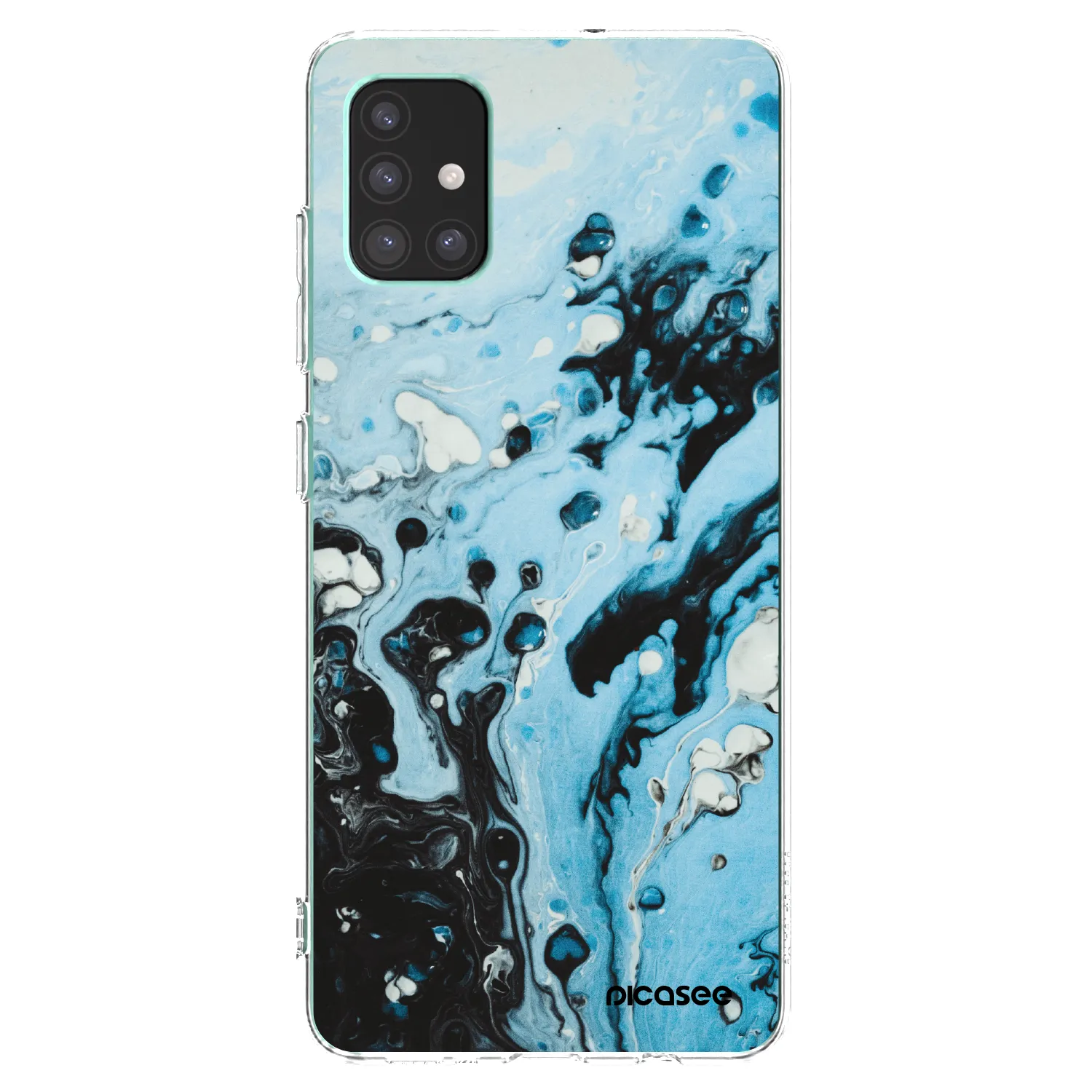 Picasee husă transparentă din silicon pentru Samsung Galaxy M51 M515F - Organic blue