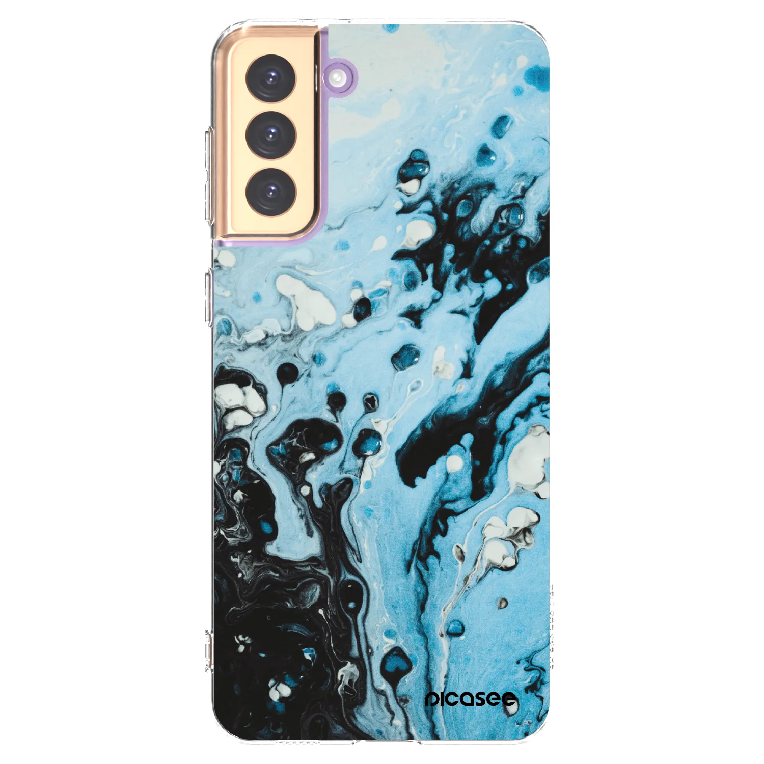 Picasee husă transparentă din silicon pentru Samsung Galaxy S21+ 5G G996F - Organic blue