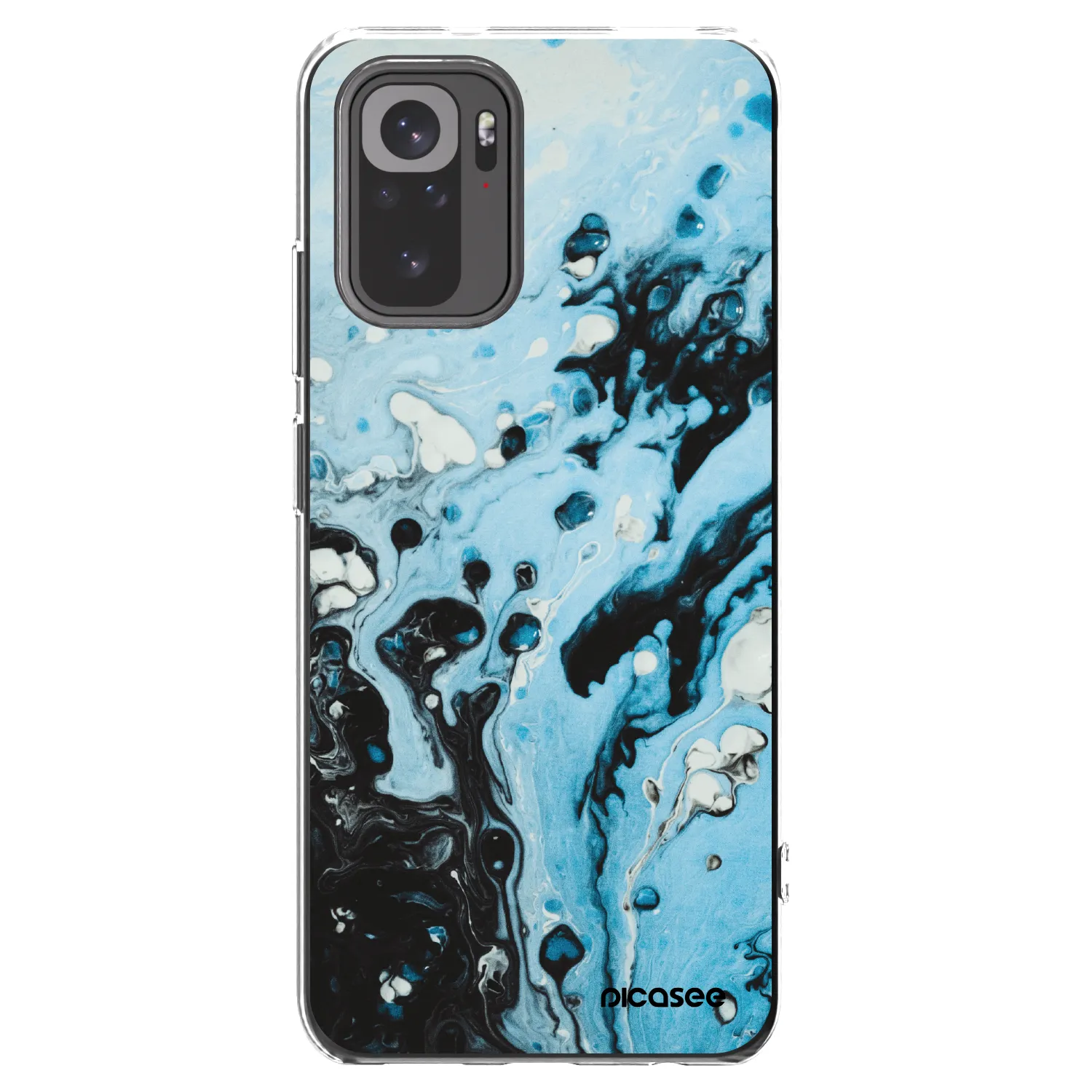 Picasee husă transparentă din silicon pentru Xiaomi Redmi Note 10S - Organic blue