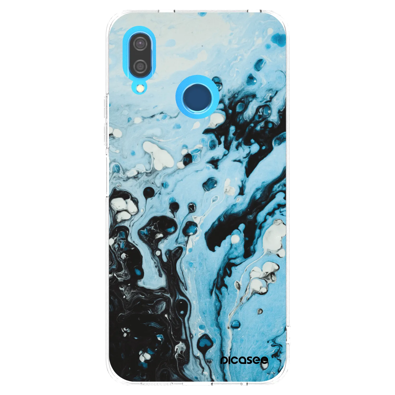 Picasee husă transparentă din silicon pentru Huawei P20 Lite - Organic blue