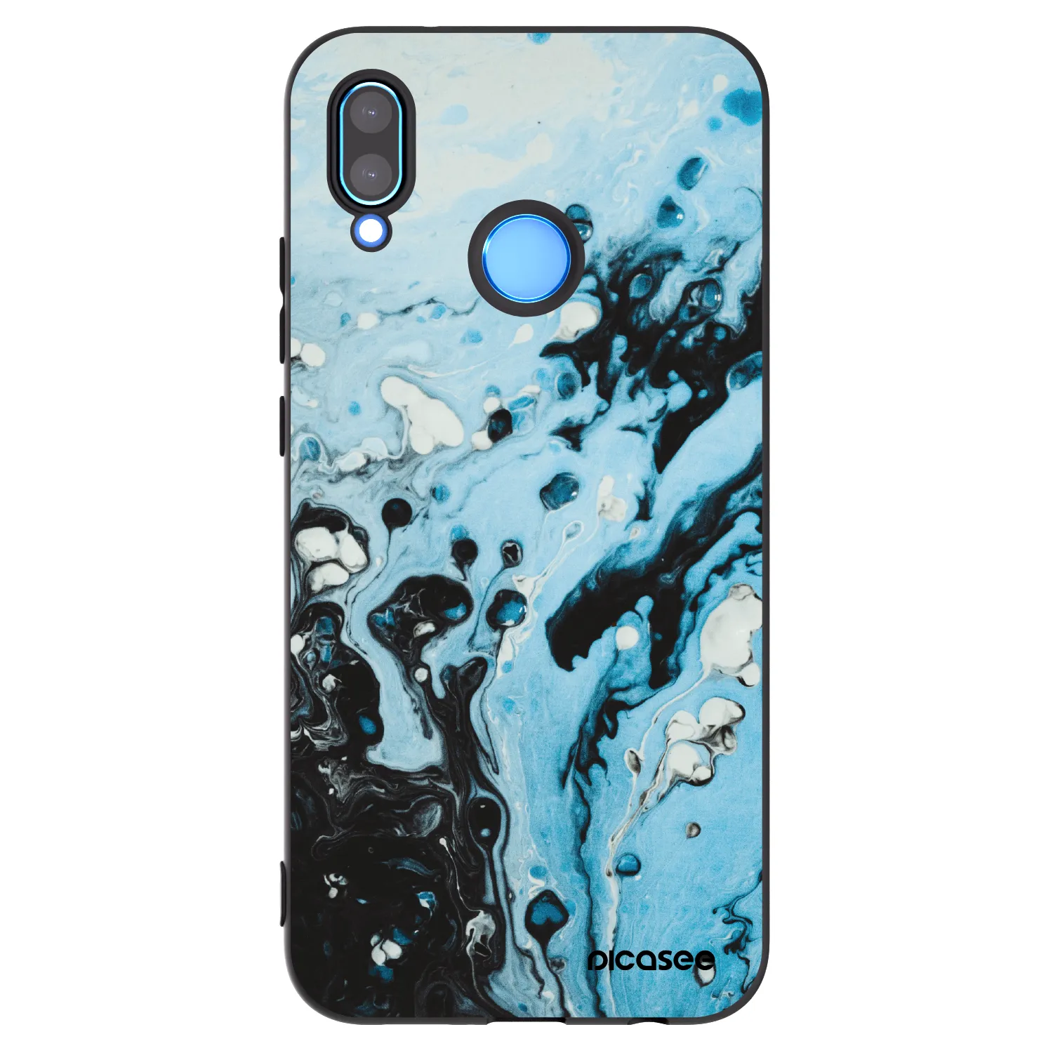 Picasee husă neagră din silicon pentru Huawei P20 Lite - Organic blue