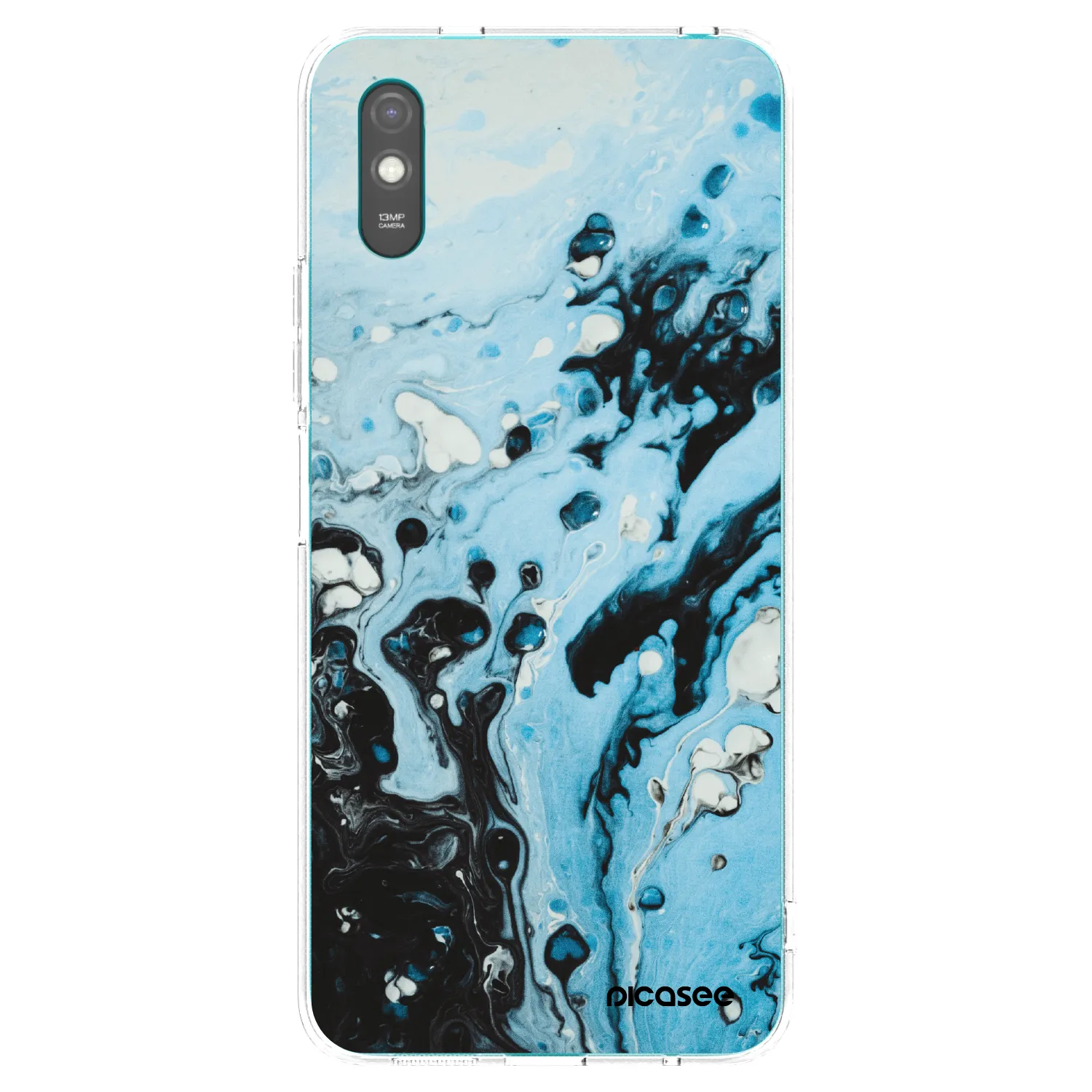Picasee husă transparentă din silicon pentru Xiaomi Redmi 9AT - Organic blue