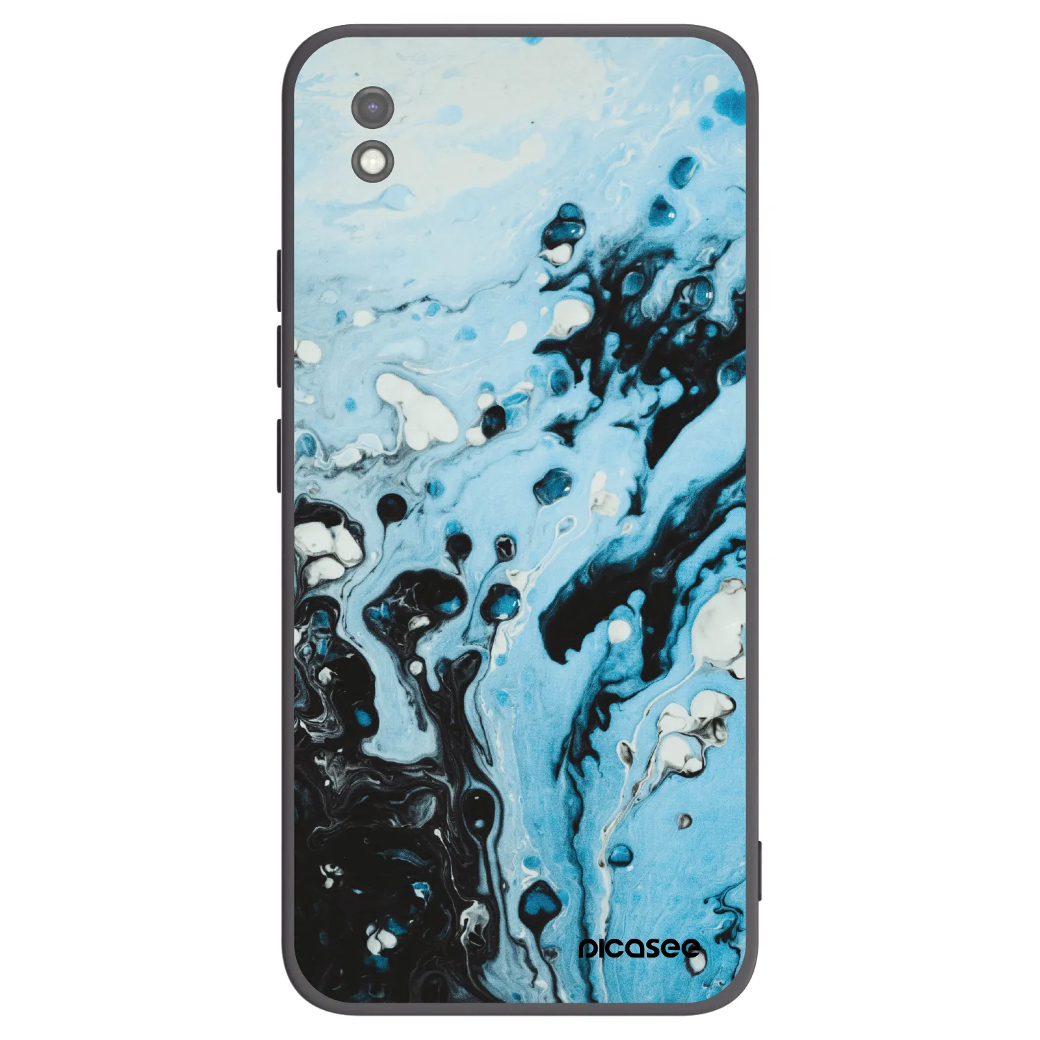 Picasee husă neagră din silicon pentru Xiaomi Redmi 9AT - Organic blue