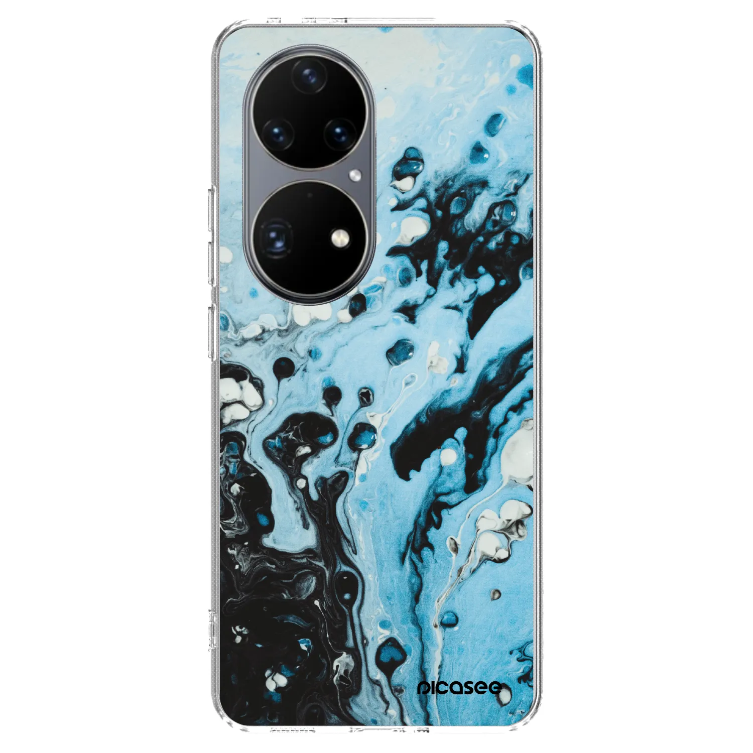 Picasee husă transparentă din silicon pentru Huawei P50 - Organic blue