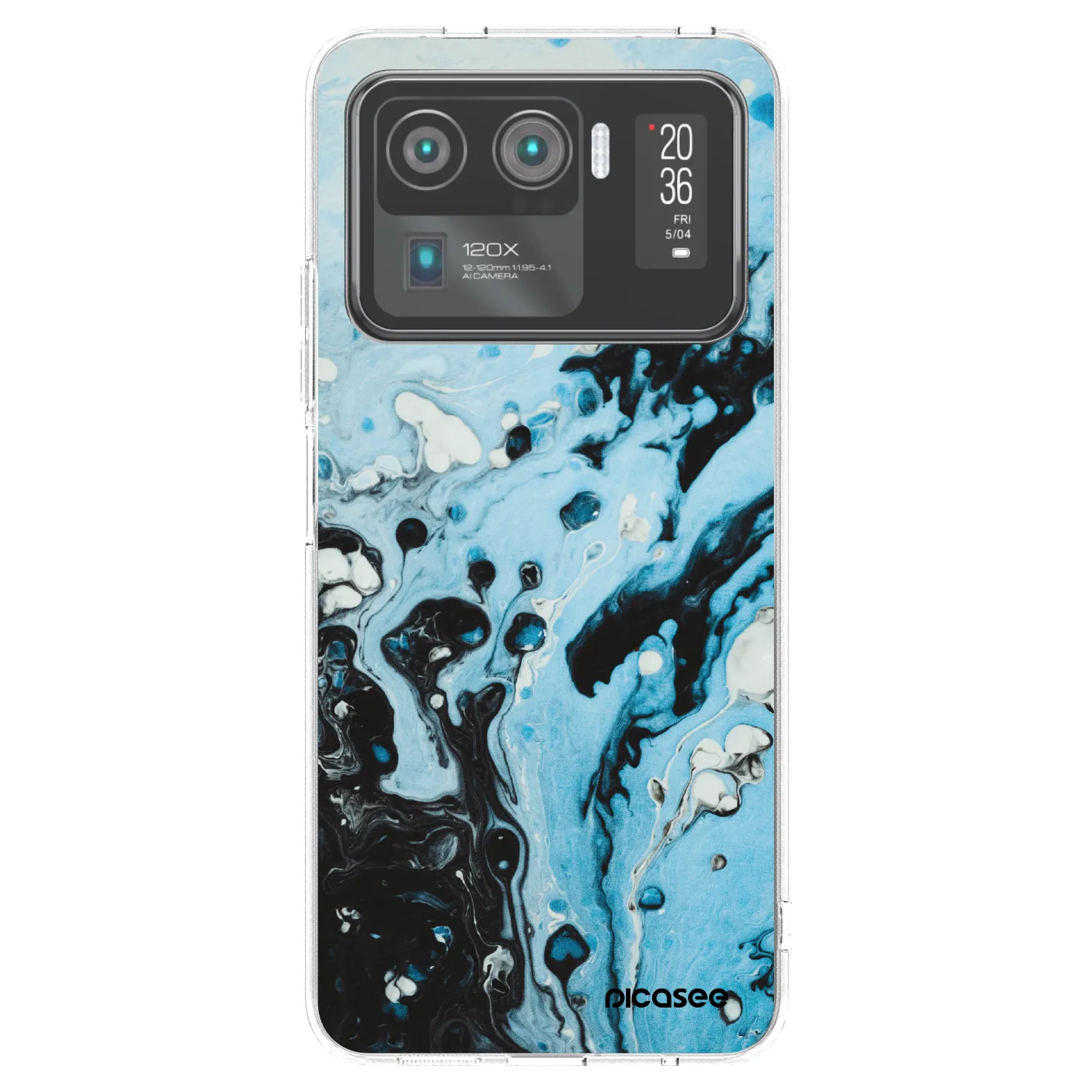Picasee husă transparentă din silicon pentru Xiaomi Mi 11 Ultra - Organic blue