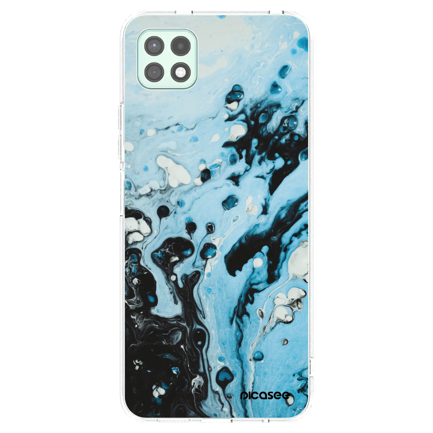Picasee husă transparentă din silicon pentru Samsung Galaxy A22 A226B 5G - Organic blue