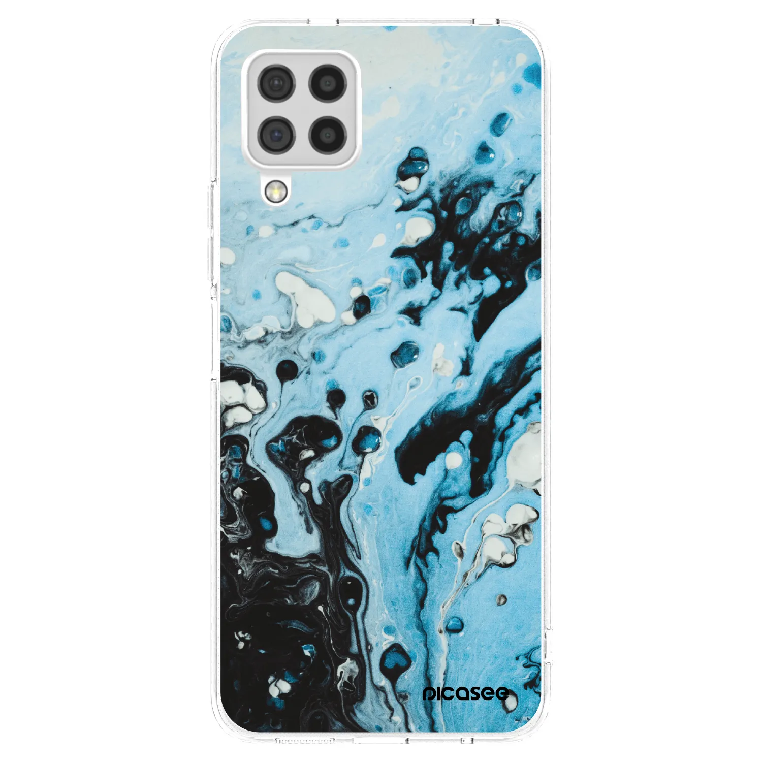 Picasee husă transparentă din silicon pentru Samsung Galaxy A22 A225F 4G - Organic blue