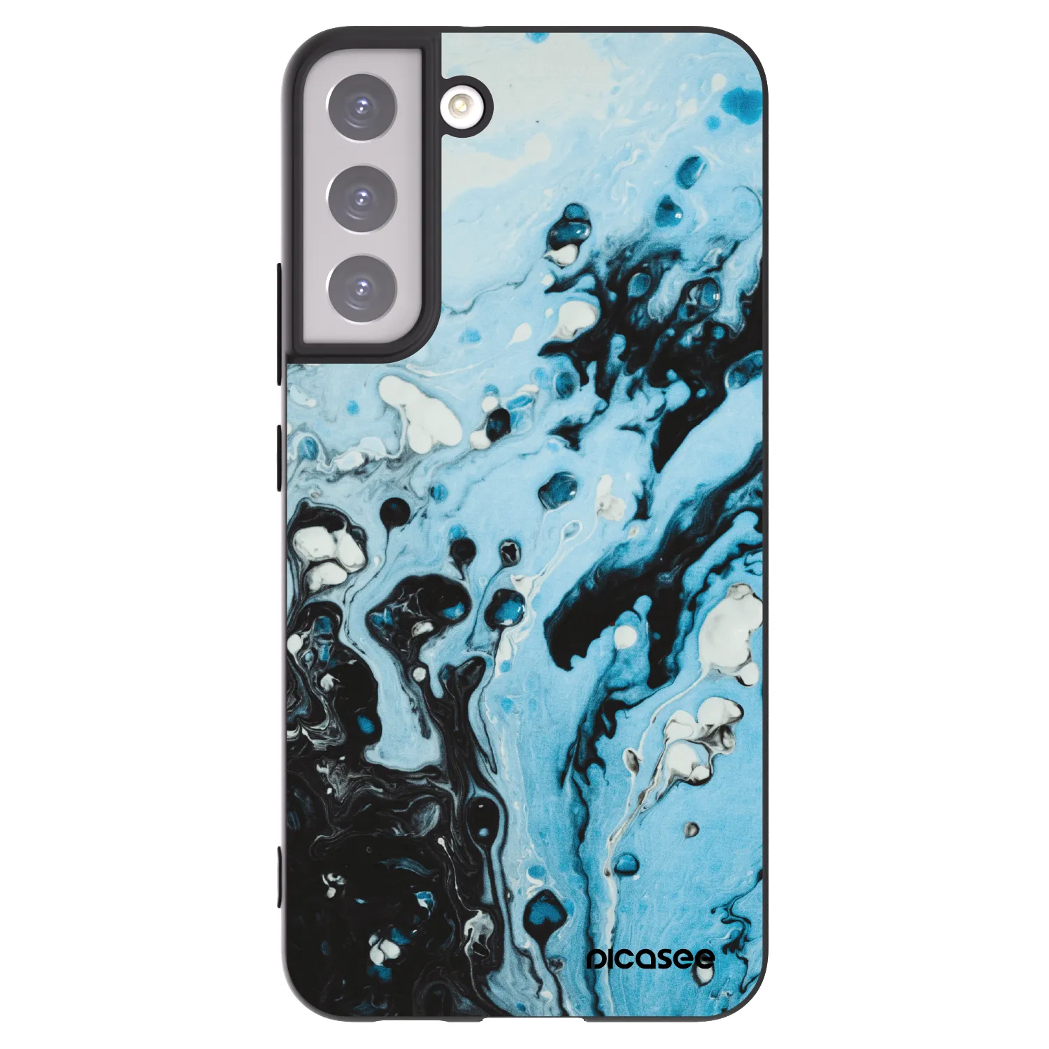 Picasee husă neagră din silicon pentru Samsung Galaxy S22+ 5G - Organic blue