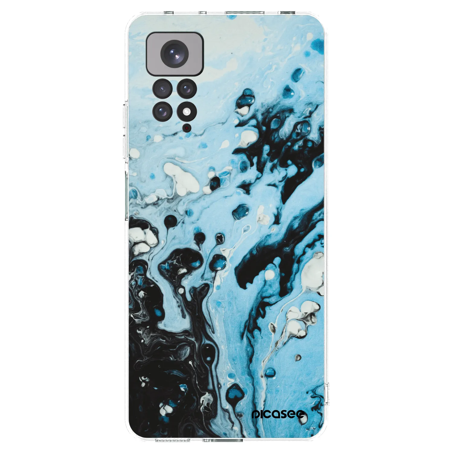 Picasee husă transparentă din silicon pentru Xiaomi Redmi Note 11 - Organic blue