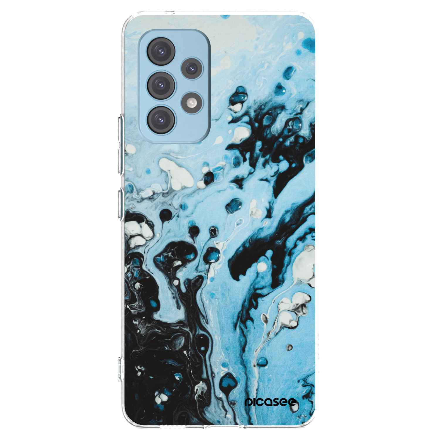 Picasee husă transparentă din silicon pentru Samsung Galaxy A53 5G A536 - Organic blue