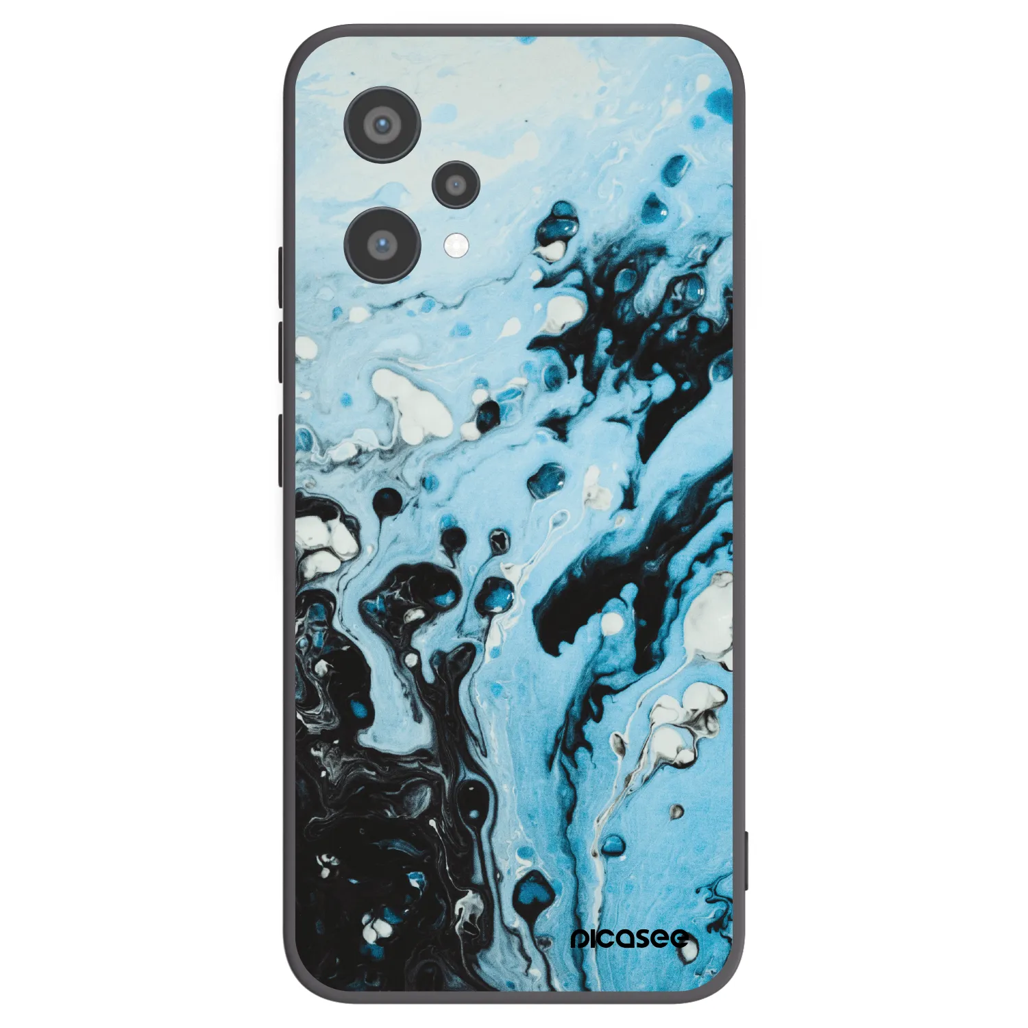 Picasee husă neagră din silicon pentru Realme 9 Pro 5G - Organic blue