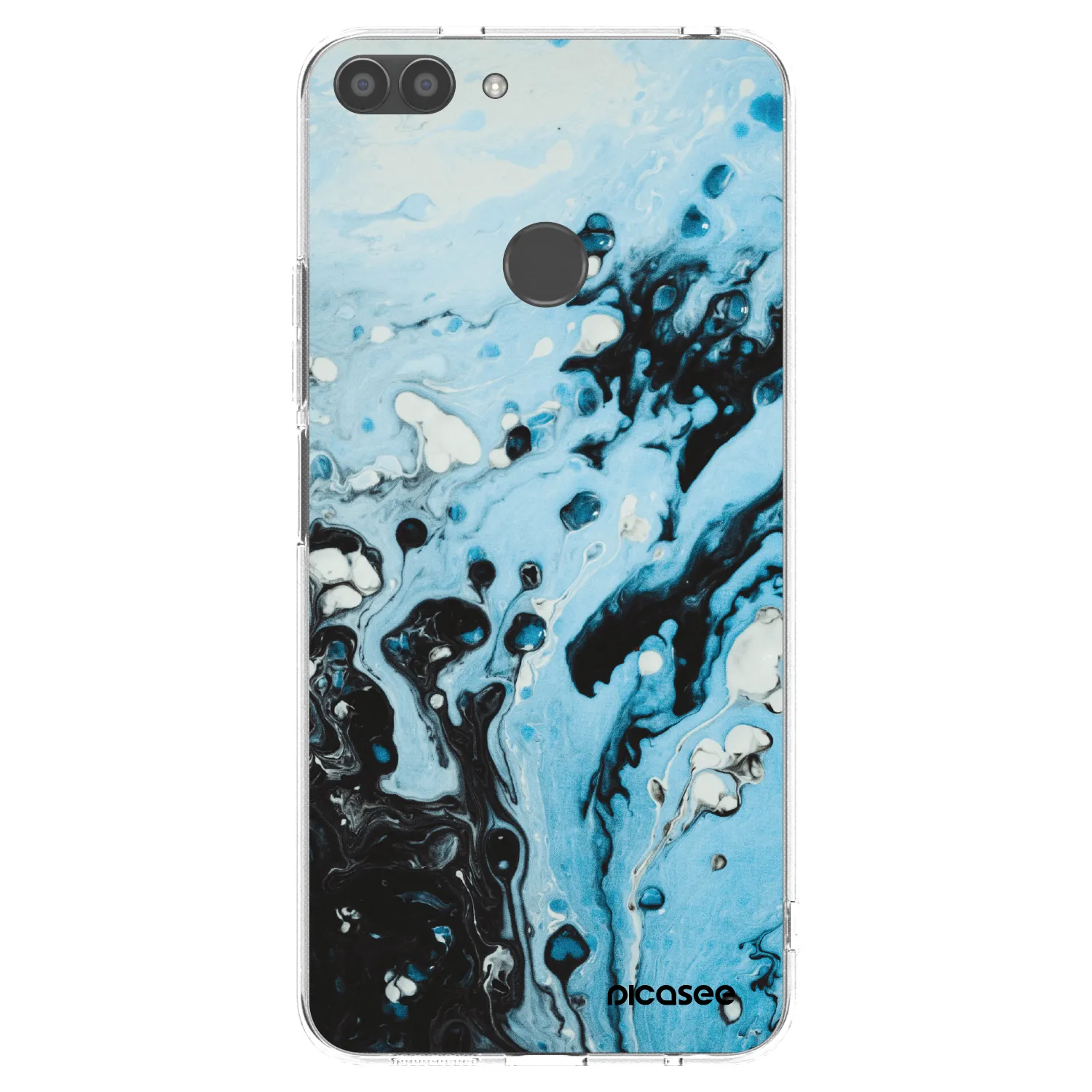 Picasee husă transparentă din silicon pentru Huawei P Smart - Organic blue