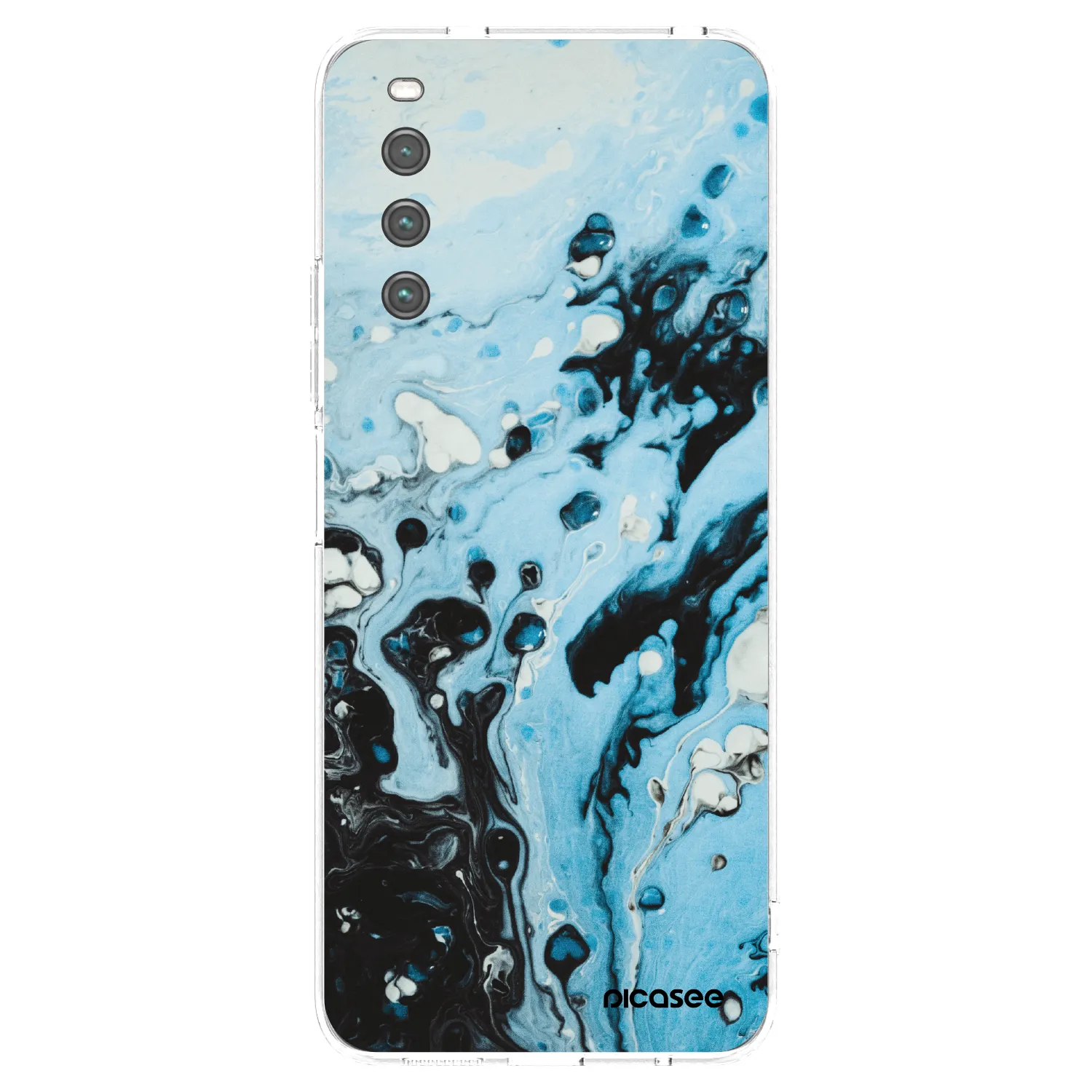 Picasee husă transparentă din silicon pentru Sony Xperia 10 IV 5G - Organic blue