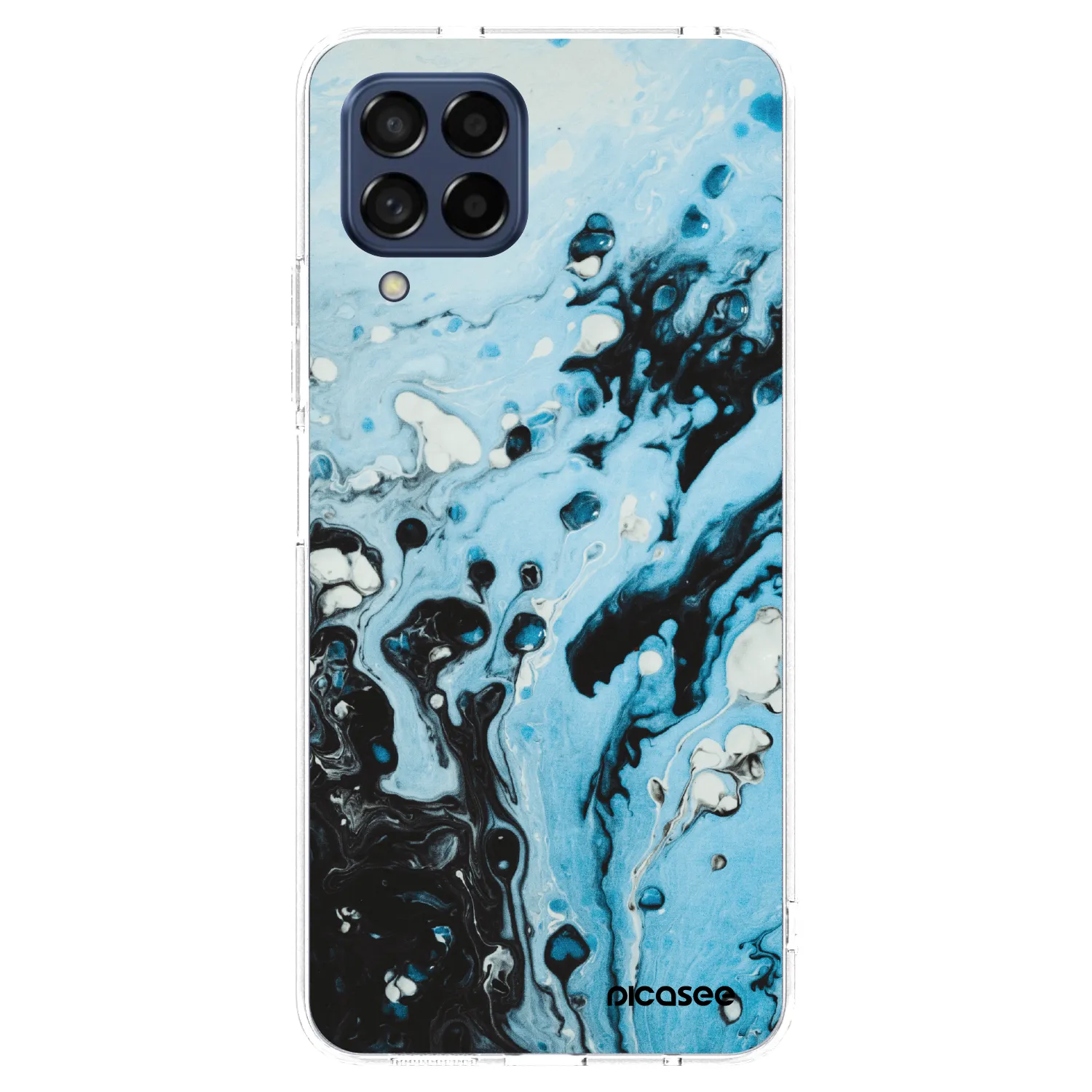 Picasee husă transparentă din silicon pentru Samsung Galaxy M53 5G - Organic blue