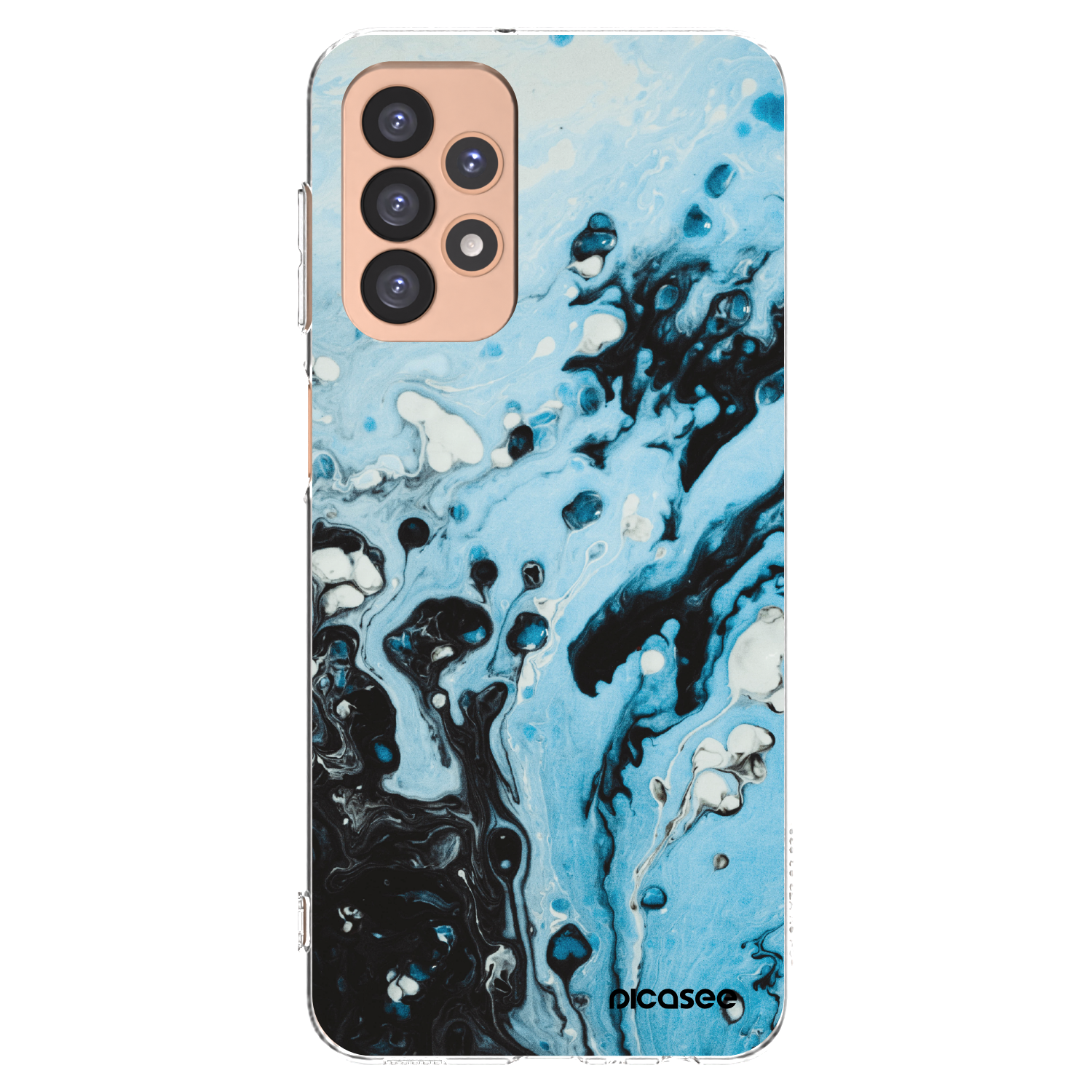 Picasee husă transparentă din silicon pentru Samsung Galaxy A23 A236B 5G - Organic blue
