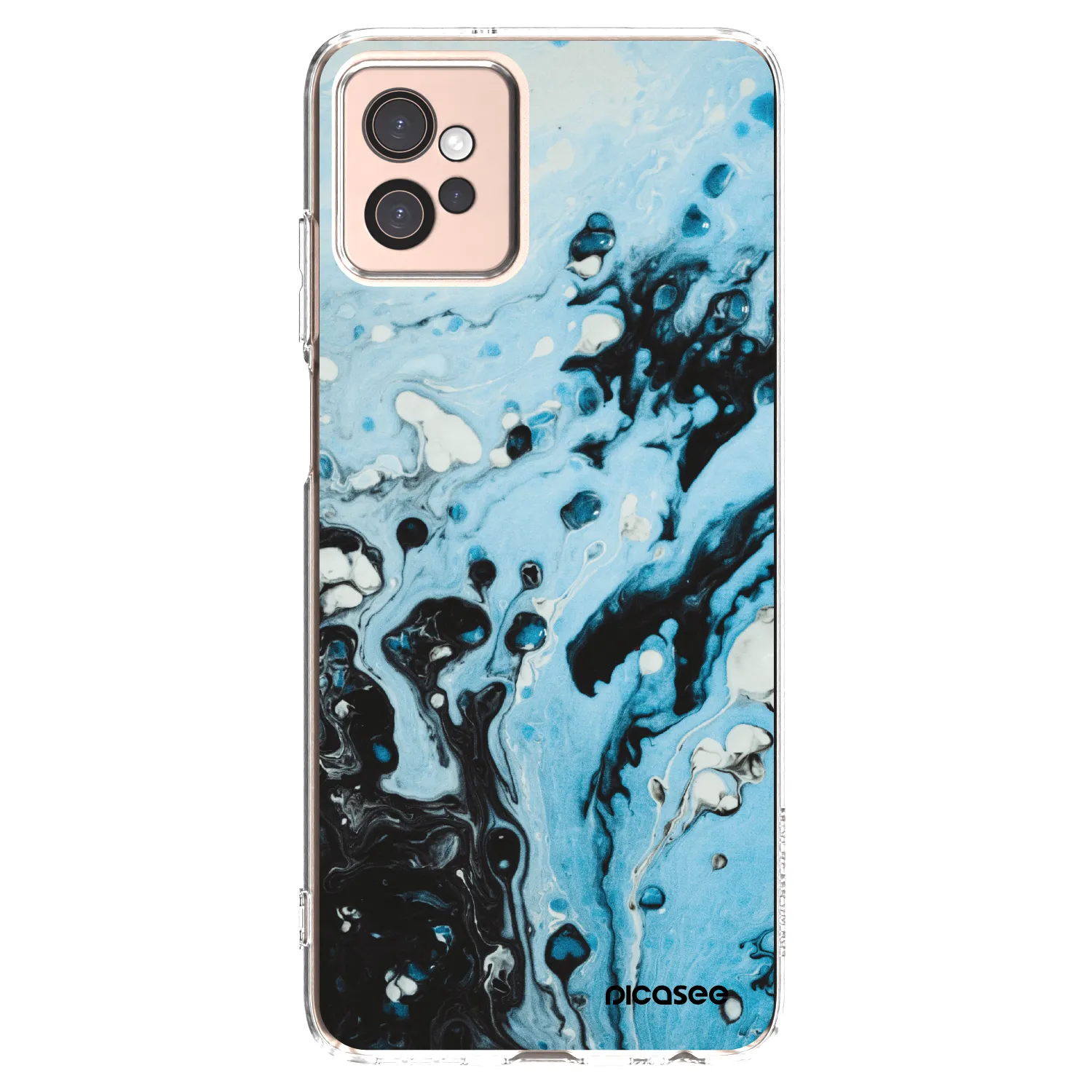 Picasee husă transparentă din silicon pentru Motorola Moto G32 - Organic blue